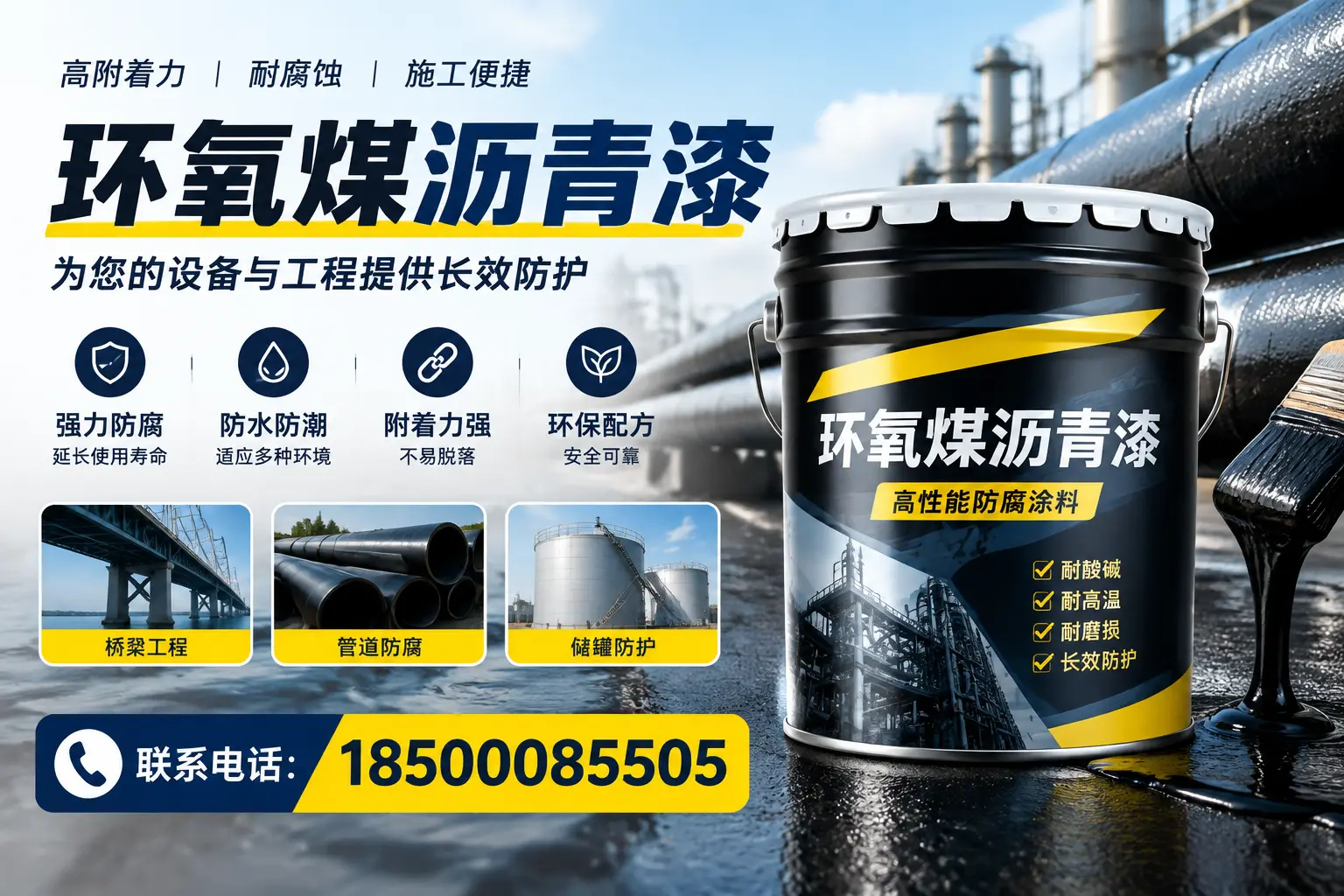 环氧煤沥青漆与其他涂料的对比分析,助力万全企业决策